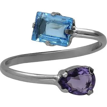 Prsten VICTORIA CRUZ Borea Aquamarine (Ag925/1000, 2,2 g)