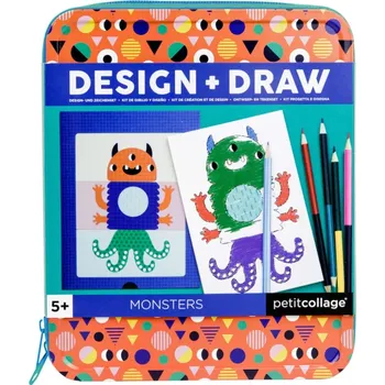 Dřevěná hračka Petit Collage Vytvoř si příšerku