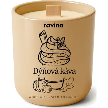 Svíčka Ravina sojová svíčka - Dýňová káva, 175g