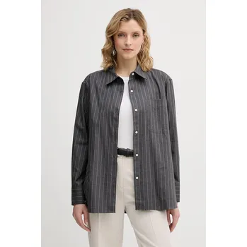 Pánské oblečení Bavlněná košile Tommy Hilfiger WW0WW46851 šedá 90X, vel. 42