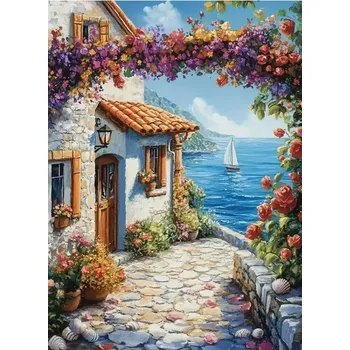 Diamantové malování Diamantové malování/Huacan - Prázdniny u moře