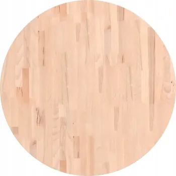 Stolová deska Stolová deska Kulatý masivní bukové dřevo 80 x 1,5 cm