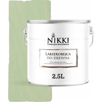 barva a nátěr na dřevo Lazurovací lak NIKKI 2,5 l zelená satén