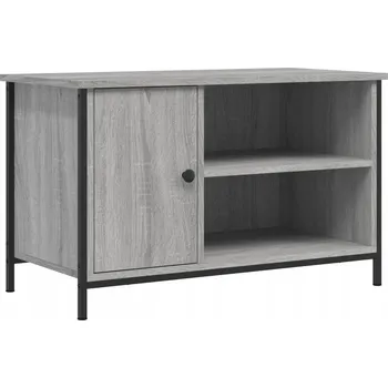 Televizní stolek TV stolek z dřevotřísky, šedý dub sonoma, 80x40x50 cm