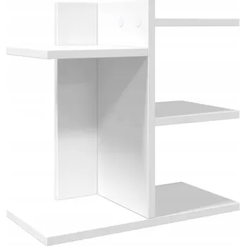 Psací stůl Organizér na stůl z dřevěného materiálu, bílý, 42x21,5x42 cm