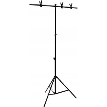 Fotopozadí Stojan na pozadí pro foto studio, kovový, černý, 91x60x(70-200) cm