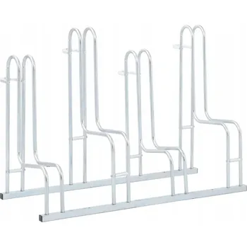 stojan na kolo Stojan na kola z pozinkované oceli pro 4 kola, 104x39,5x73 cm, stříbrný