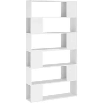 Knihovna Regál na knihy jako dělicí stěna bílý 100 x 24 x 188 cm