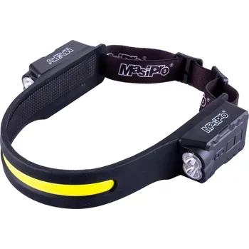 Čelovka Svítilna čelovka LED+COB čelenková LED dobíjecí MasiPro
