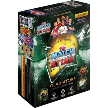 Karetní hra 2025/26 Topps Match Attax Gladiators Warriors Mega Tin