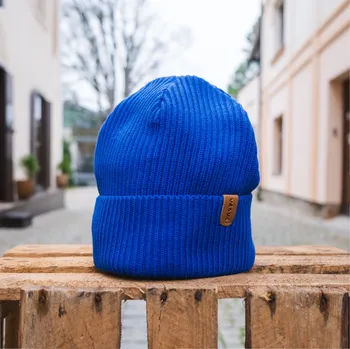 Zimní čelenka Čepice Vagus Hučka Fisherman - Echt modrá