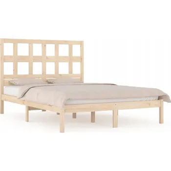 Postel Rám postele z masivního borovicového dřeva 195,5 x 125,5 x 31 cm