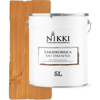 barva a nátěr na dřevo Lazurovací lak NIKKI 5 l zlatá/žlutá, polomat