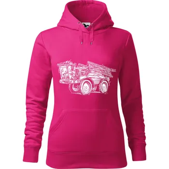 Dámská mikina Mikina - Samojízdný postřikovač John Deere 300M Barva: Purpurová (40), Velikost: M, Střih: Dámské