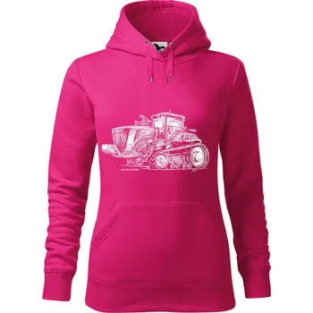 Dámská mikina Mikina - John Deere 627RT9 - 9R Barva: Purpurová (40), Velikost: S, Střih: Dámské