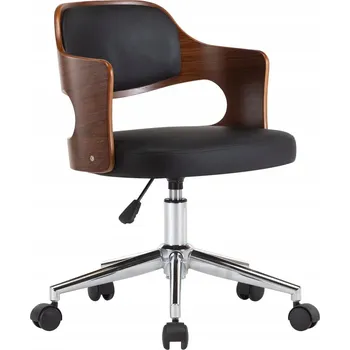 Kancelářská židle s nastavitelnou výškou, černá, 47,5 x 53 x (68-76) cm