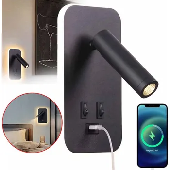 Nástěnné svítidlo LED nástěnná lampa 13W na čtení, noční lampička LED na zeď