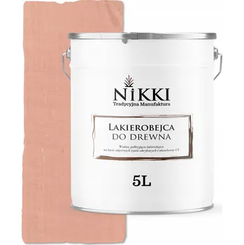 barva a nátěr na dřevo Lazurovací lak NIKKI 5 l růžový polomat