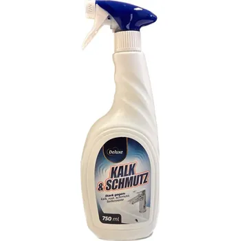 Čisticí prostředek na okna Deluxe Vodní kámen a nečistoty 750ml - účinný odvápňovač na koupelny