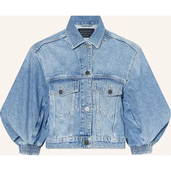 Allsaints Dámská Džínová Bunda Luca S 3/4 Rukávem, tmavě...