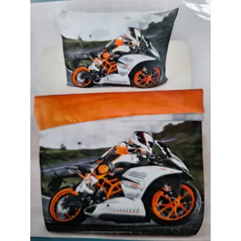 Povlečení Povlečení Motorka 3D 140x200, 70x90 cm