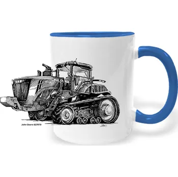 Hrnek - John Deere 627RT9 - 9R Barva: Modrá