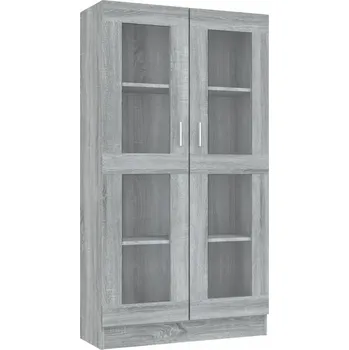 Šatní skříň Prosklená skříňka Dub Sonoma 82,5x30,5x150 cm