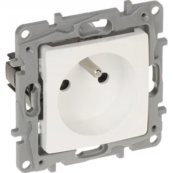 Elektrická zásuvka Jednoduchá zásuvka s uzemněním Bílá Legrand Niloe Step