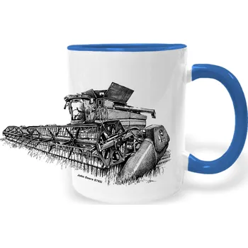 Hrnek - John Deere S785i - sklízecí mlátička Barva: Modrá