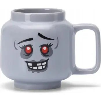 LEGO keramický hrnek ZOMBIE GIRL velký šedý 10,5 CM 0,530 L Halloween