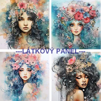 Látkový panel - Ženy - DZ-01 Velikost: 30x30cm, Materiál: Bavlna