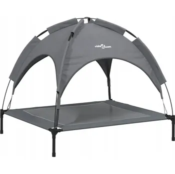 Pelíšek pro psa Pelíšek pro psa s baldachýnem, antracitový, 90x81x81 cm