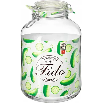 Dóza na potraviny Bormioli Rocco Fido Zavařovací Sklenice 5 l - Skleněná nádoba na potraviny , Průhledný