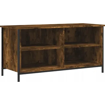 Televizní stolek TV stolek z dřevotřísky, 100x40x50 cm, kouřový dub, nožičky