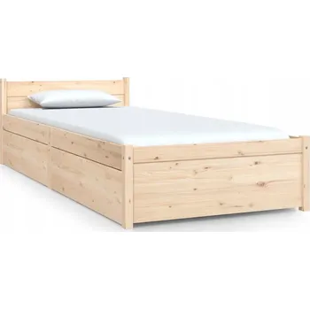 Postel Jednolůžková dřevěná postel G02V 75x190 dub