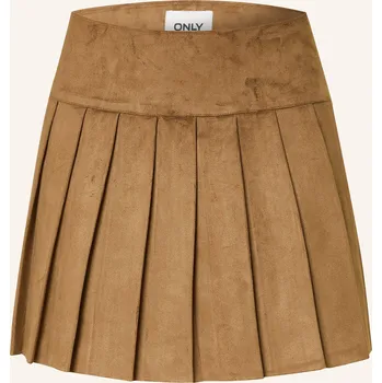 Dámská sukně Only Dámská Skládaná Sukně V Koženém Vzhledu, koňaková, 34