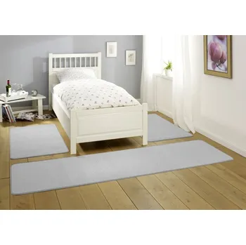 Koberec Hanse Home Kobercová sada Nasty 101595 Silber | Šedá Typ: 70x140 cm;70x240 cm