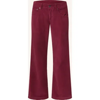 Herrlicher Dámské Manšestrové Kalhoty Edna, tmavě červená, 36