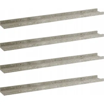 police Polička deska MDF G02V 2 x 2 cm šedá