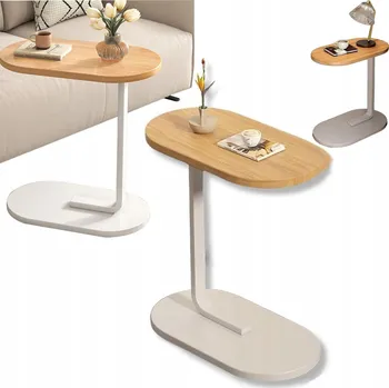 Konferenční stolek Odkládací stolek RogueRaptor oválný 28 x 40 x 55 cm žlutý