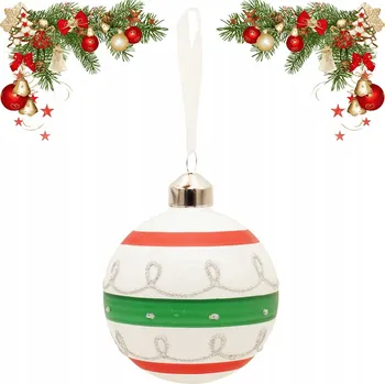 Vánoční dekorace Zdobená Vánoční Koule vánoční koule 8 cm, 1 ks