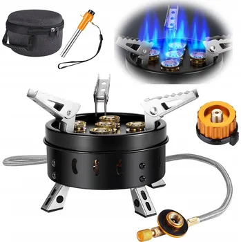 Turistický vařič PLYNOVÝ HOŘÁK TURISTICKÝ VAŘIČ SKLÁDACÍ PIEZO