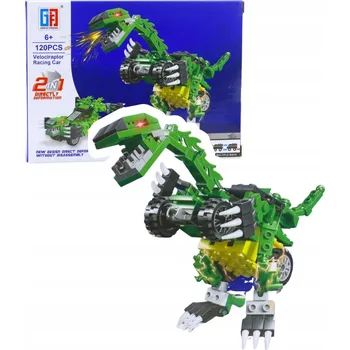 ostatní stavebnice Stavebnice Auto Dinosaurus 2v1, Stavebnice 105-132 dílů