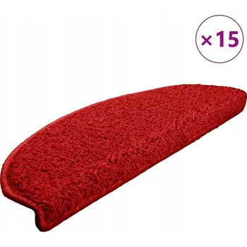 Nášlap na schod Nášlapy na schody protiskluzové, červené, 65x21x4 cm, sada 15 ks