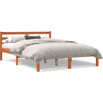 Postel Dřevěná dvoulůžková postel G02V 120x190 cm dub