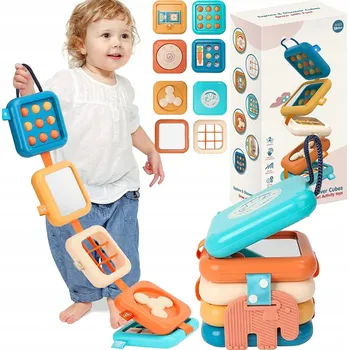 Hračka pro nejmenší Senzorická hračka pro miminka podporuje rozvoj motoriky a poznávacích schopností