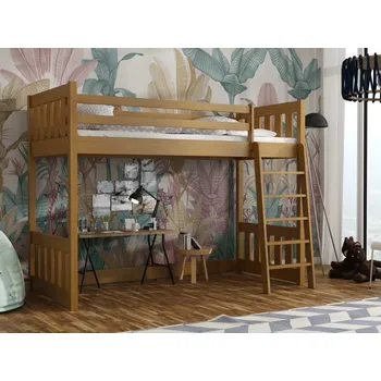 Dětská postel Postel horní spaní Alvin Barva dřeva: Dub, Rozměry: 90x200