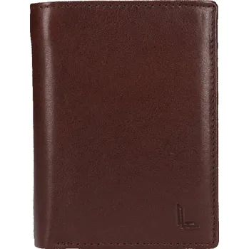 Módní doplněk pánská peněženka kožená LG-7646 TMAVĚ HNĚDÁ DARK BRN