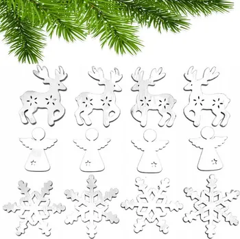 Vánoční dekorace VÁNOČNÍ DEKORACE PŘÍVĚSKY VÁNOČNÍ BAŇKY NA STROMEČEK DEKORACE 12