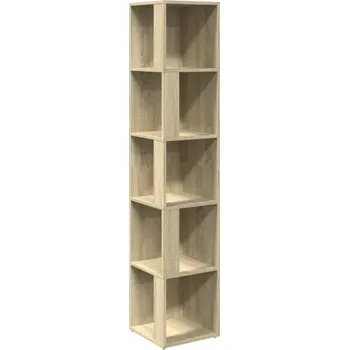 Knihovna Rohová skříňka dub sonoma, 33 x 33 x 164,5 cm